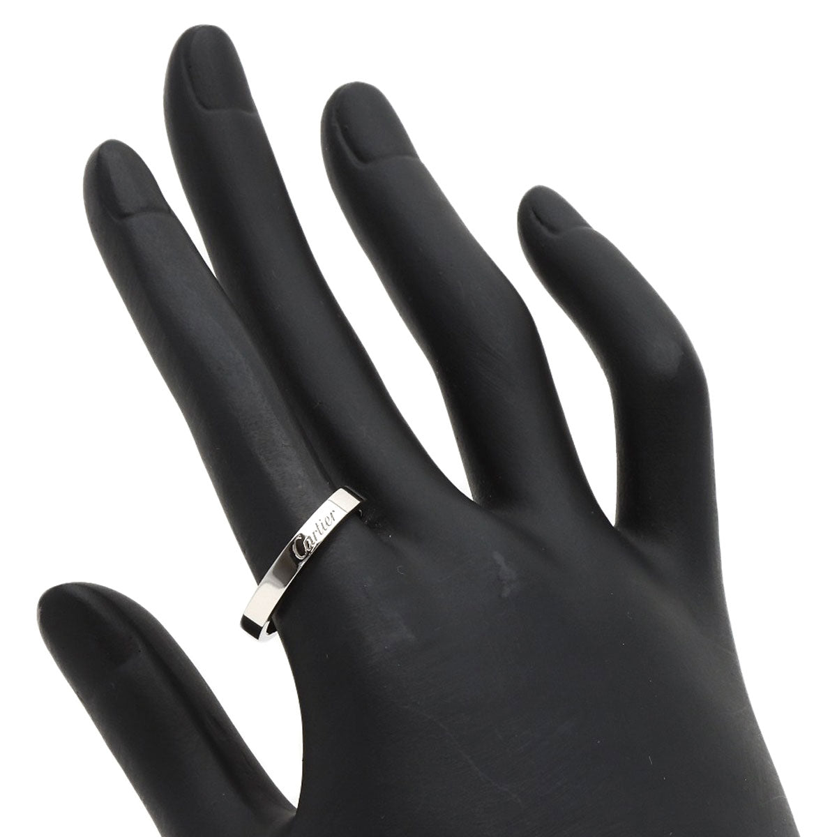 カルティエ エングレーブド #57 リング・指輪 プラチナPT950 レディース 【中古】【CARTIER】