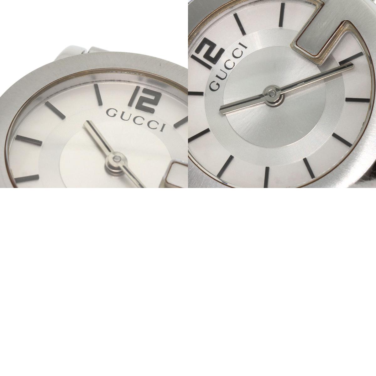 GUCCI Round face Watches 101L Stainless Steel/Stainless Steel Ladies