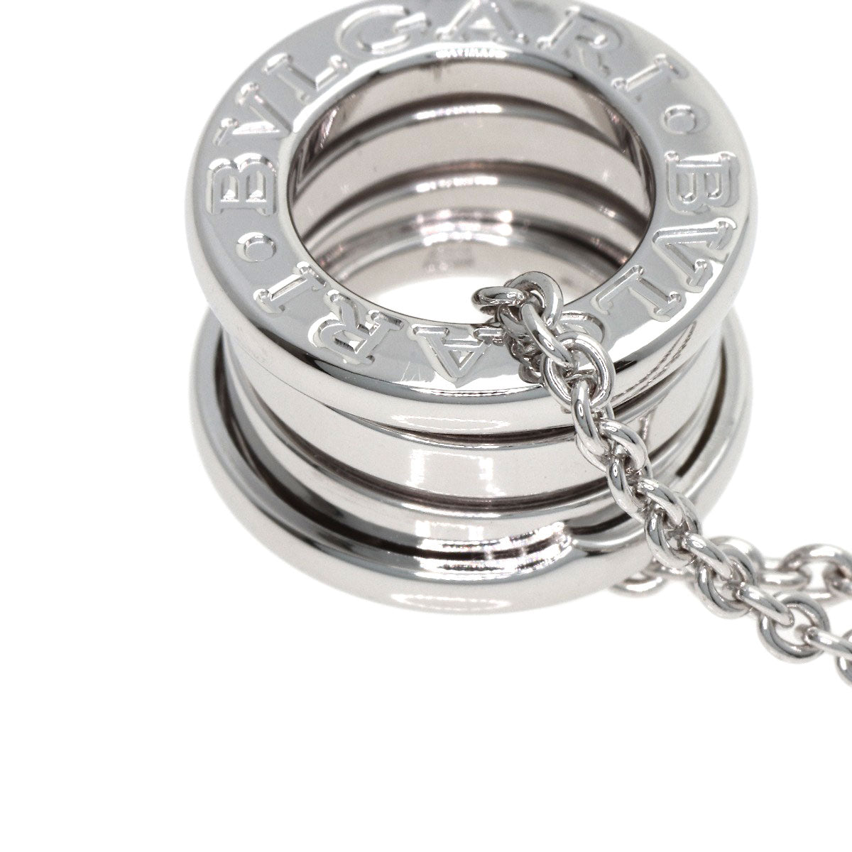 ブルガリ B-zero1 ビーゼロワン ネックレス K18ホワイトゴールド レディース 【中古】【BVLGARI】