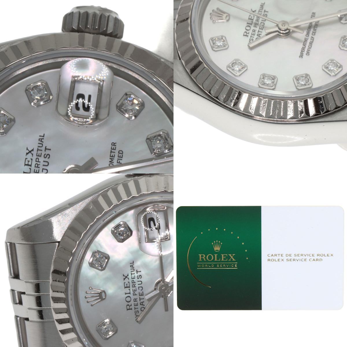 ROLEX DATEJUST 10P Diamond Watches 69174NG Stainless Steel/Stainless Steel Ladies