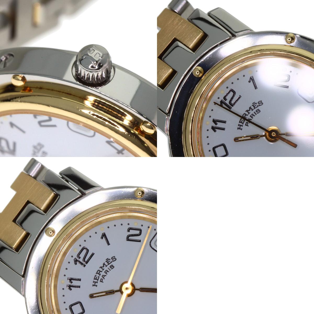 HERMES Clipper Watches CL4.220 Stainless Steel/SSxGP Ladies