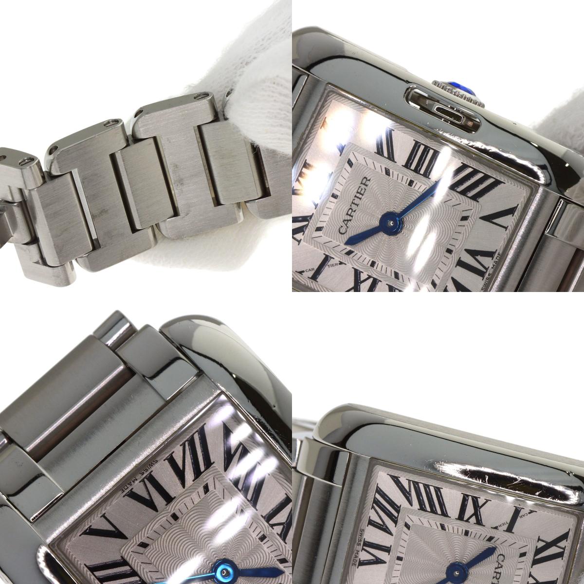 CARTIER Tank Anglaise SM Watches W5310022 Stainless Steel/Stainless Steel Ladies
