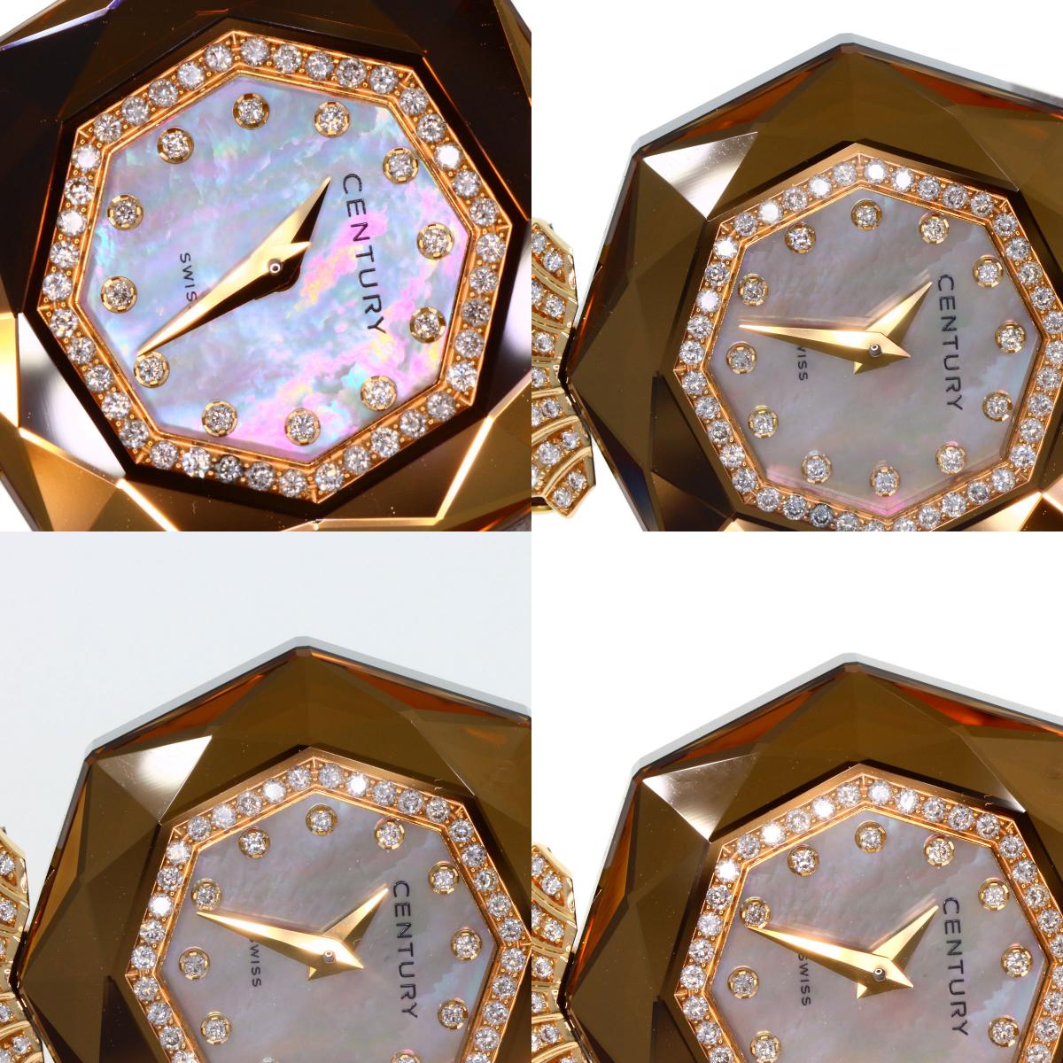 CENTURY Caprice Diamond Watches 828.2.F.N4P.76.CJK K18 Pink Gold/Leather Ladies