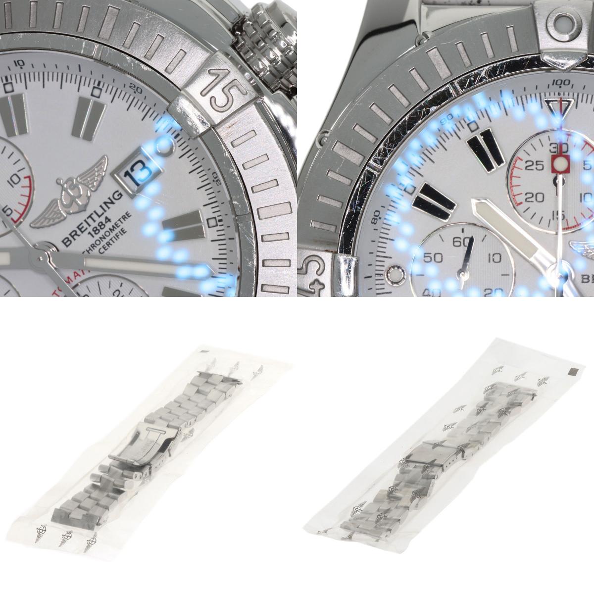 BREITLING Super avenger Watches A13370 Stainless Steel/Rubber mens