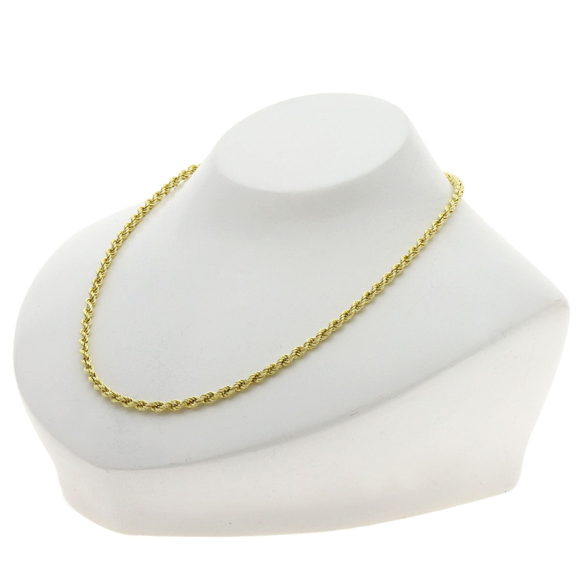 ツイスト チェーン 40cm ネックレス K18イエローゴールド 5.6g レディース 【中古】