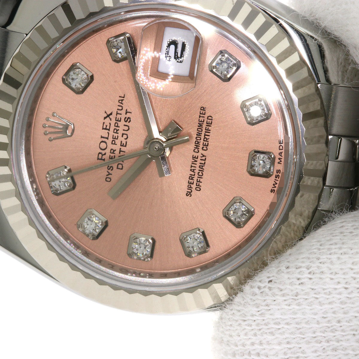 ROLEX DATEJUST 10P Diamond Watches 179174G Stainless Steel/Stainless Steel Ladies
