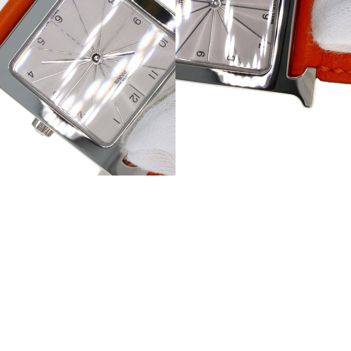 HERMES H watch Watches HH1.510 Stainless Steel/Leather mens