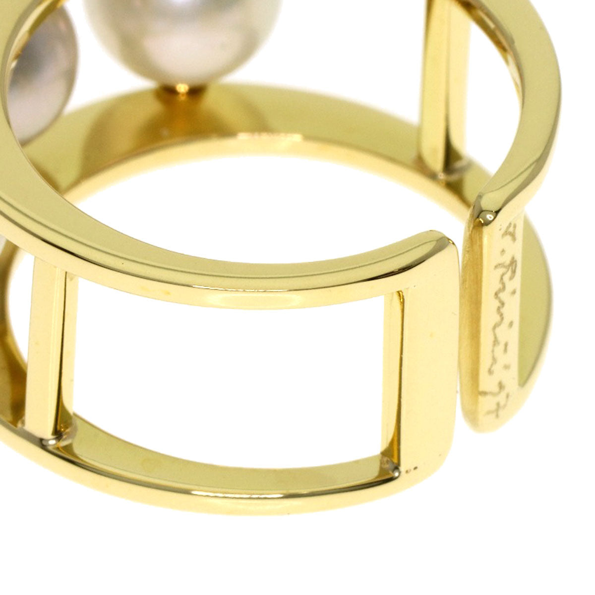 James Riviere Pearl Pearl Ring K18 Yellow Gold 7.7g Ladies