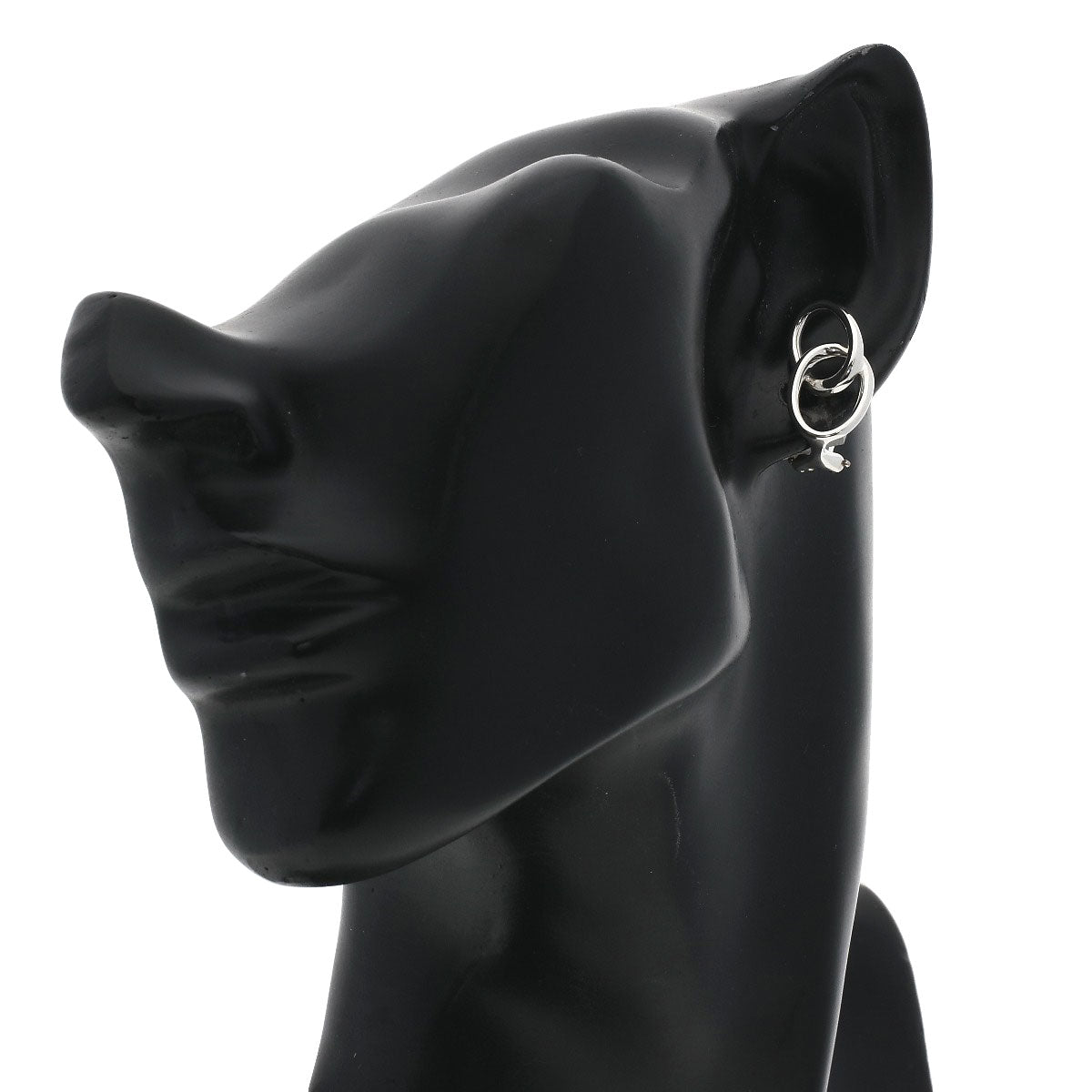 TIFFANY&Co. Earring Double loop Silver Ladies