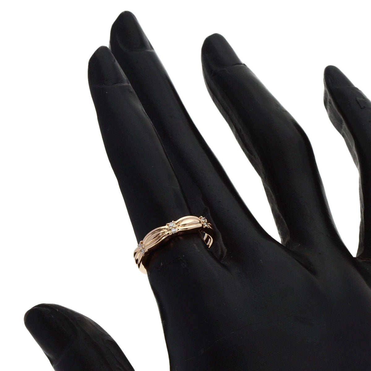 VENDOME Ring Diamond K18 Pink Gold Ladies