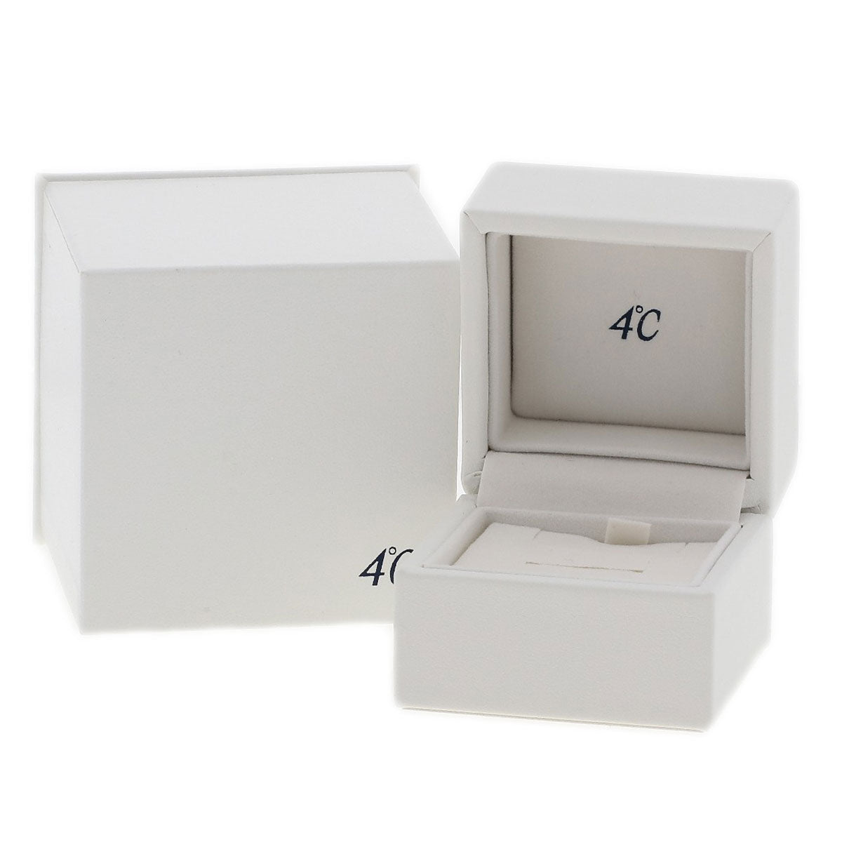 4℃ Ring Diamond ring/necklace 2 piece set K18 White Gold Ladies