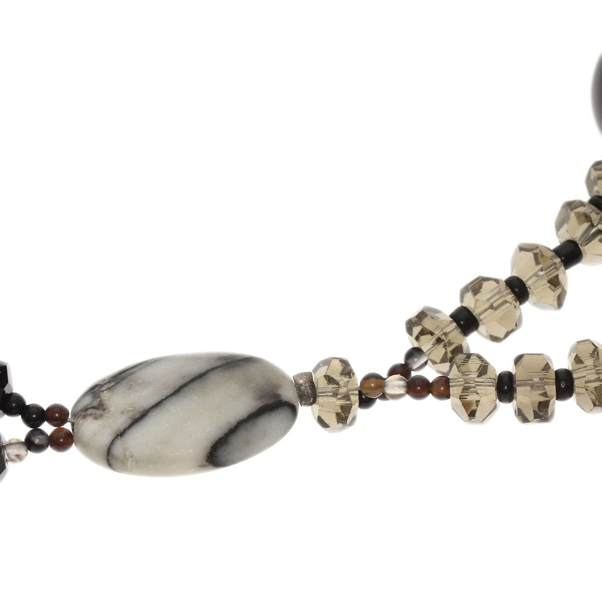 Agate Necklace Silver 163.9g Ladies