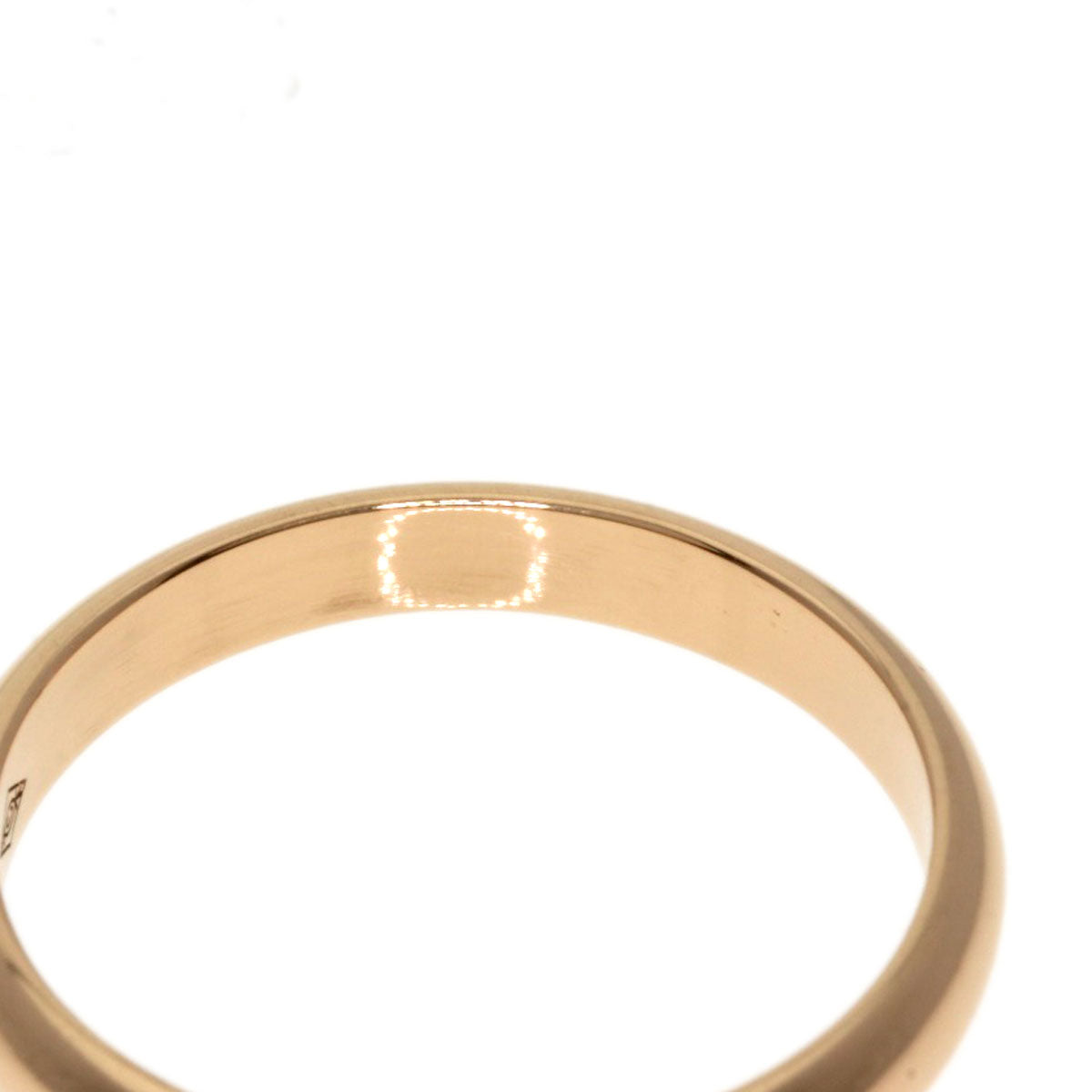 CARTIER Ring 1895 Wedding 1P Diamond #46 K18 Pink Gold Ladies