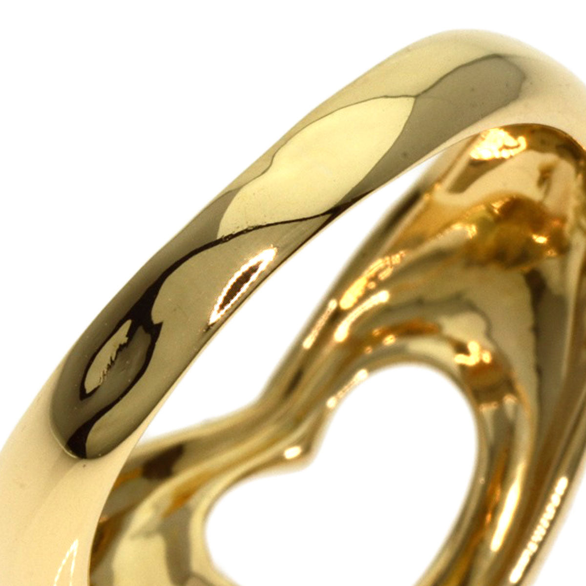 TIFFANY&Co. Ring Open heart K18 Yellow Gold Ladies