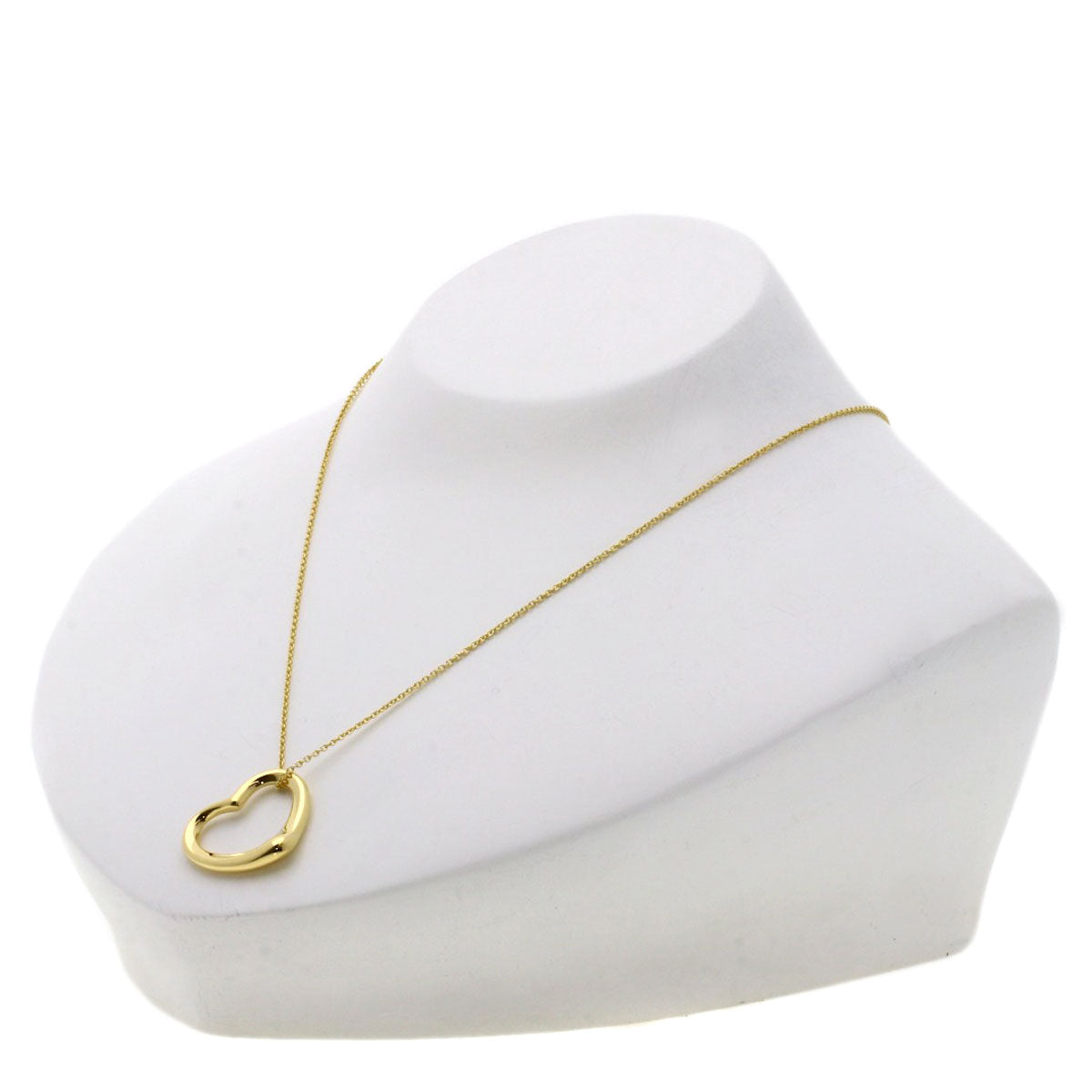 TIFFANY&Co. Necklace Open heart K18 Yellow Gold Ladies