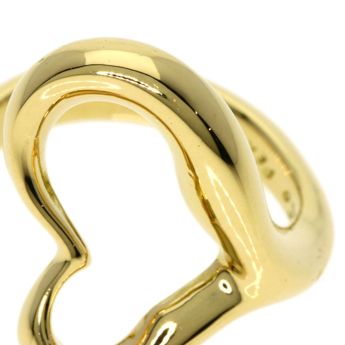 TIFFANY&Co. Ring Open heart K18 Yellow Gold Ladies