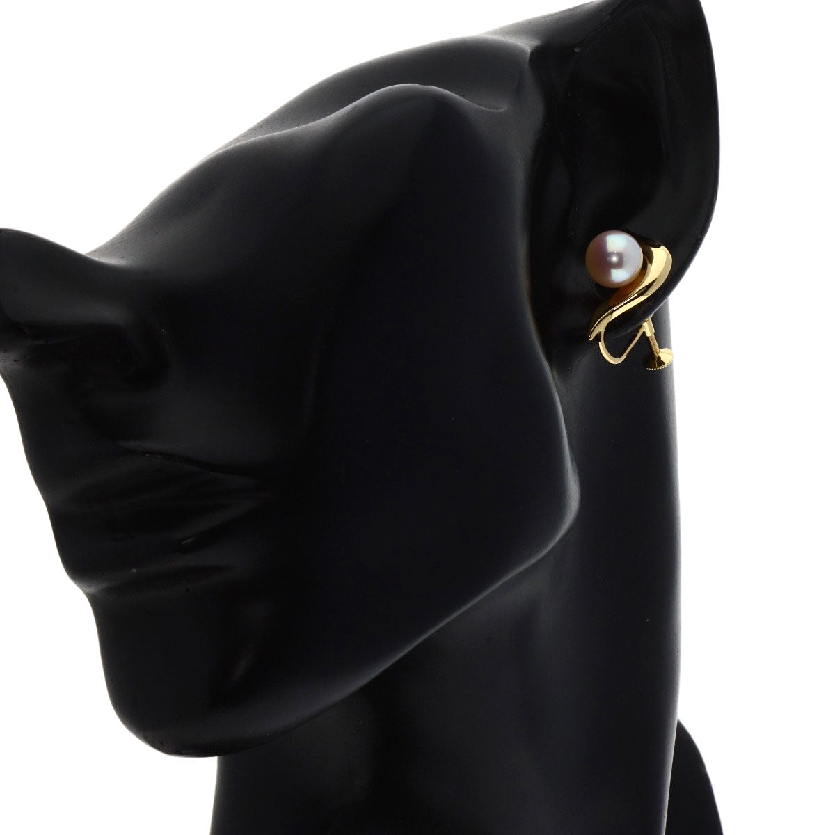 MIKIMOTO Earring Pearl Pearl K18 Yellow Gold Ladies