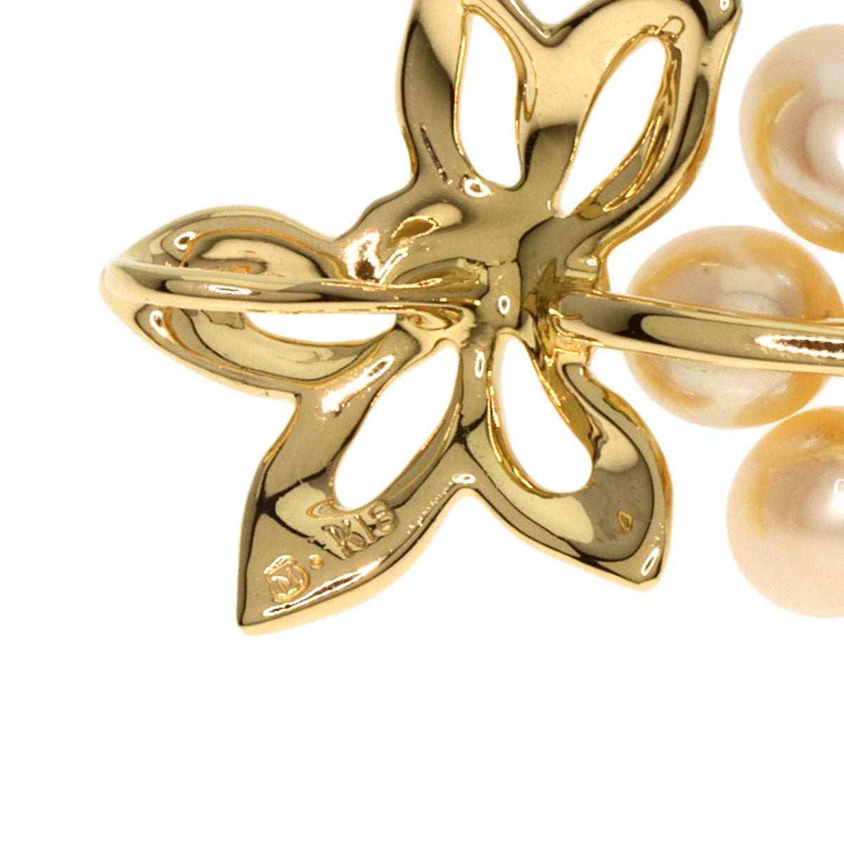 MIKIMOTO Pendant top Pearl Pearl K18 Yellow Gold Ladies