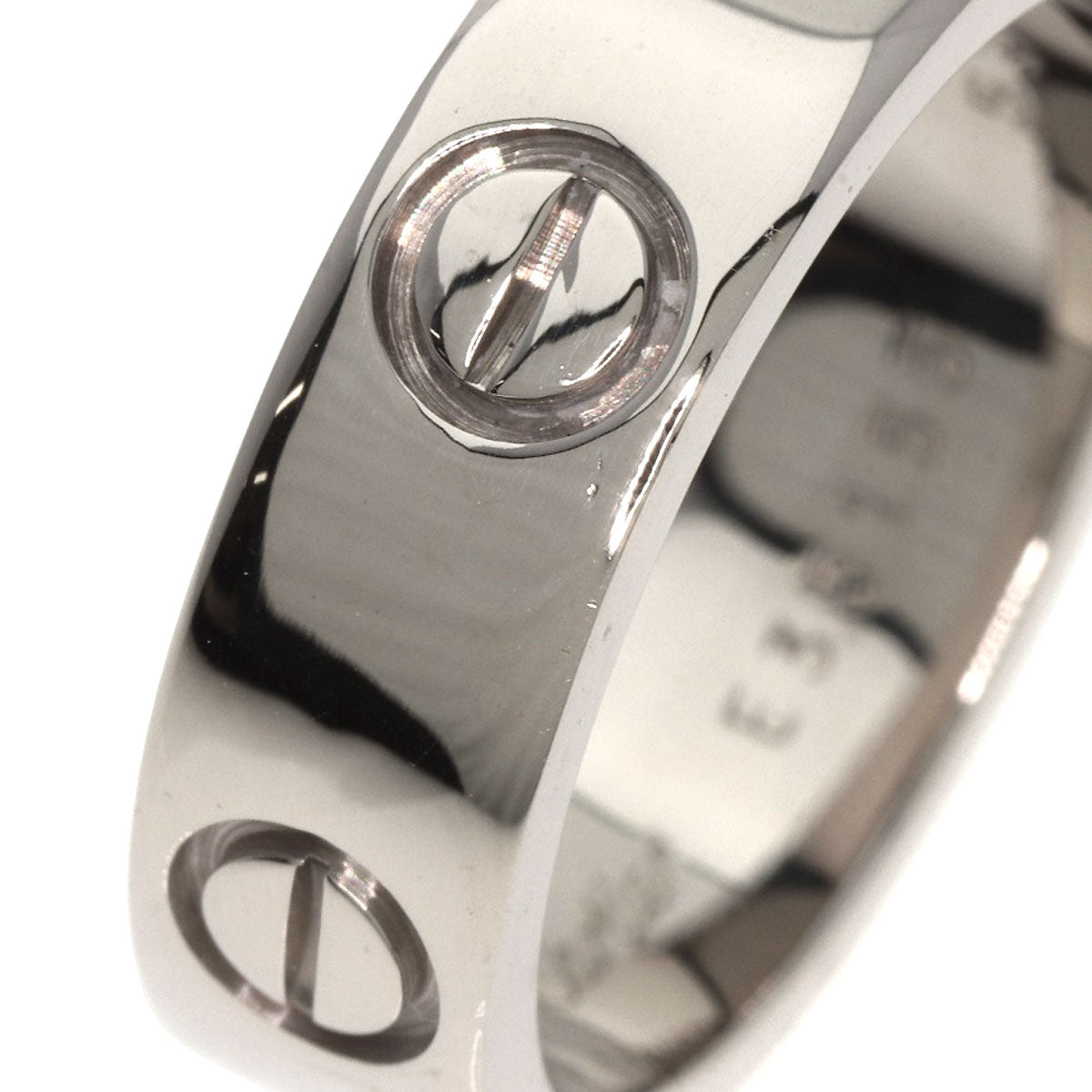 CARTIER Ring love ring #53 K18 White Gold Ladies
