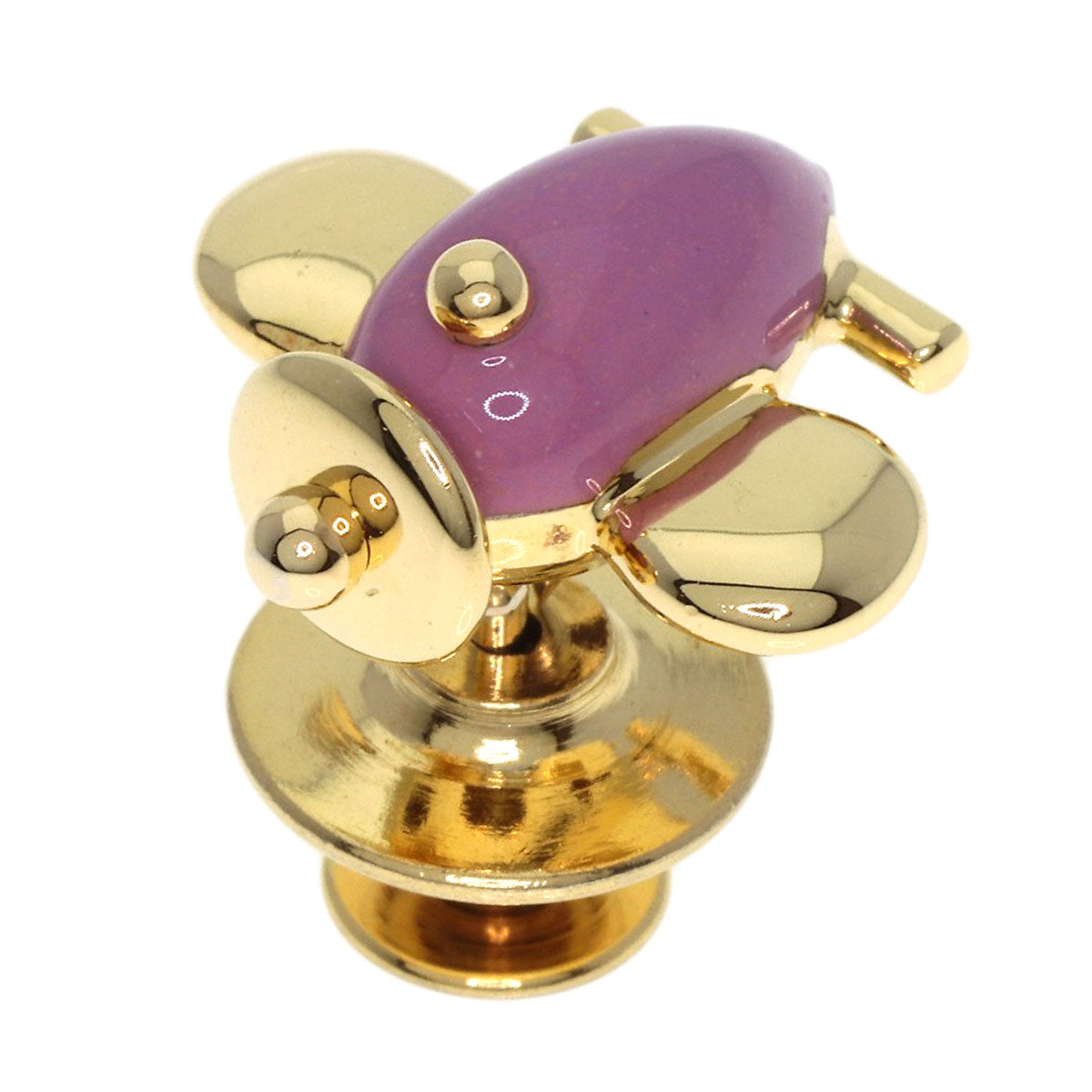 PASQUALE BRUNI Brooch Airplane motif pin Brooch K18 Yellow Gold Ladies