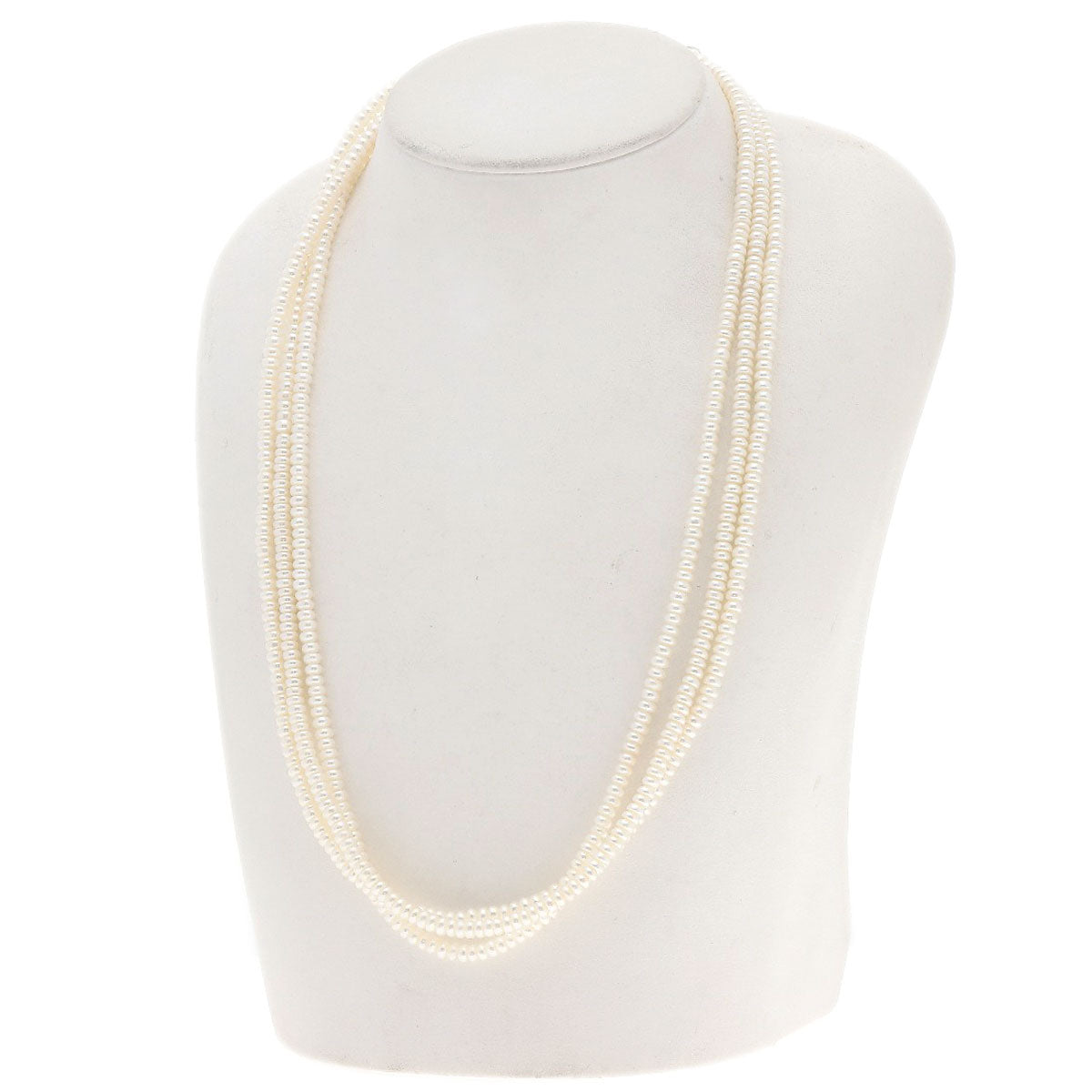 Freshwater Pearl Pearl 3 reams Necklace Metal 37.6g Ladies