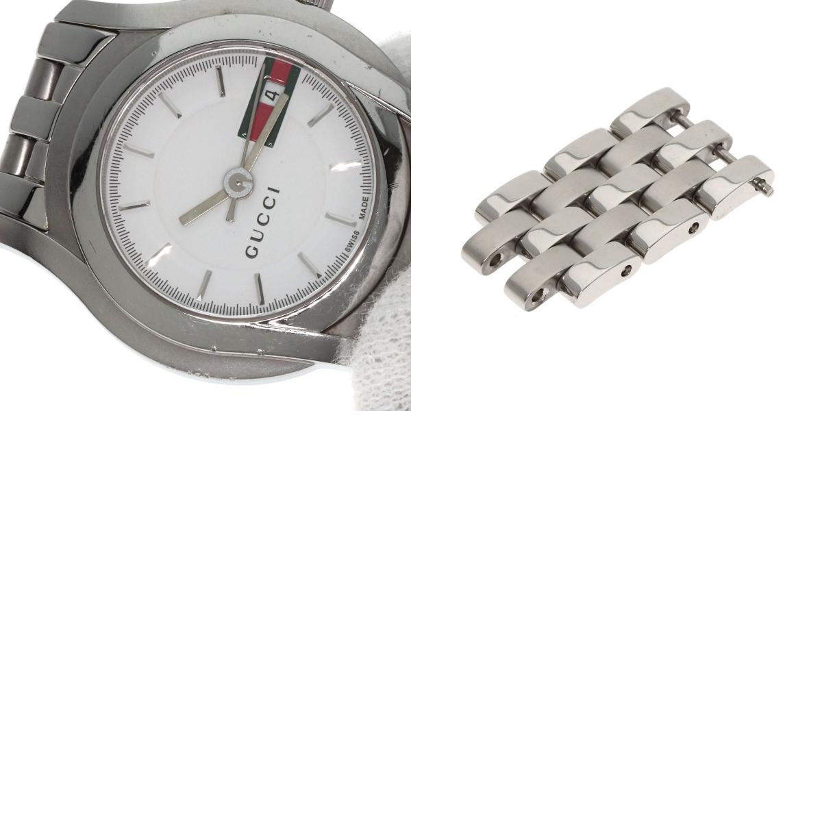 GUCCI Round face Watches 5500L Stainless Steel/Stainless Steel Ladies