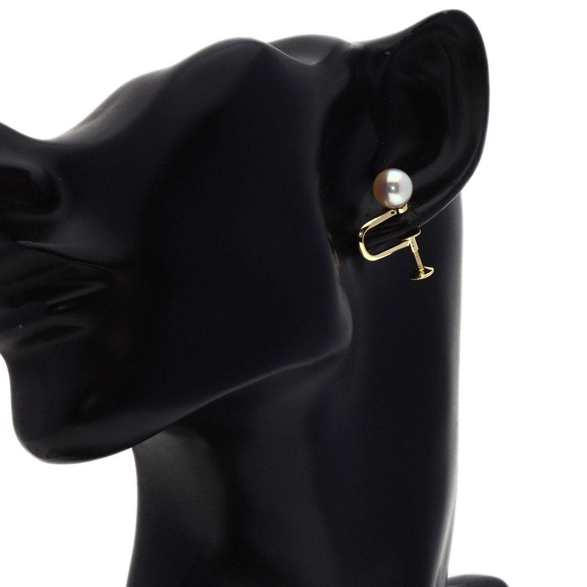 MIKIMOTO earring Pearl Pearl K14 Yellow Gold Ladies