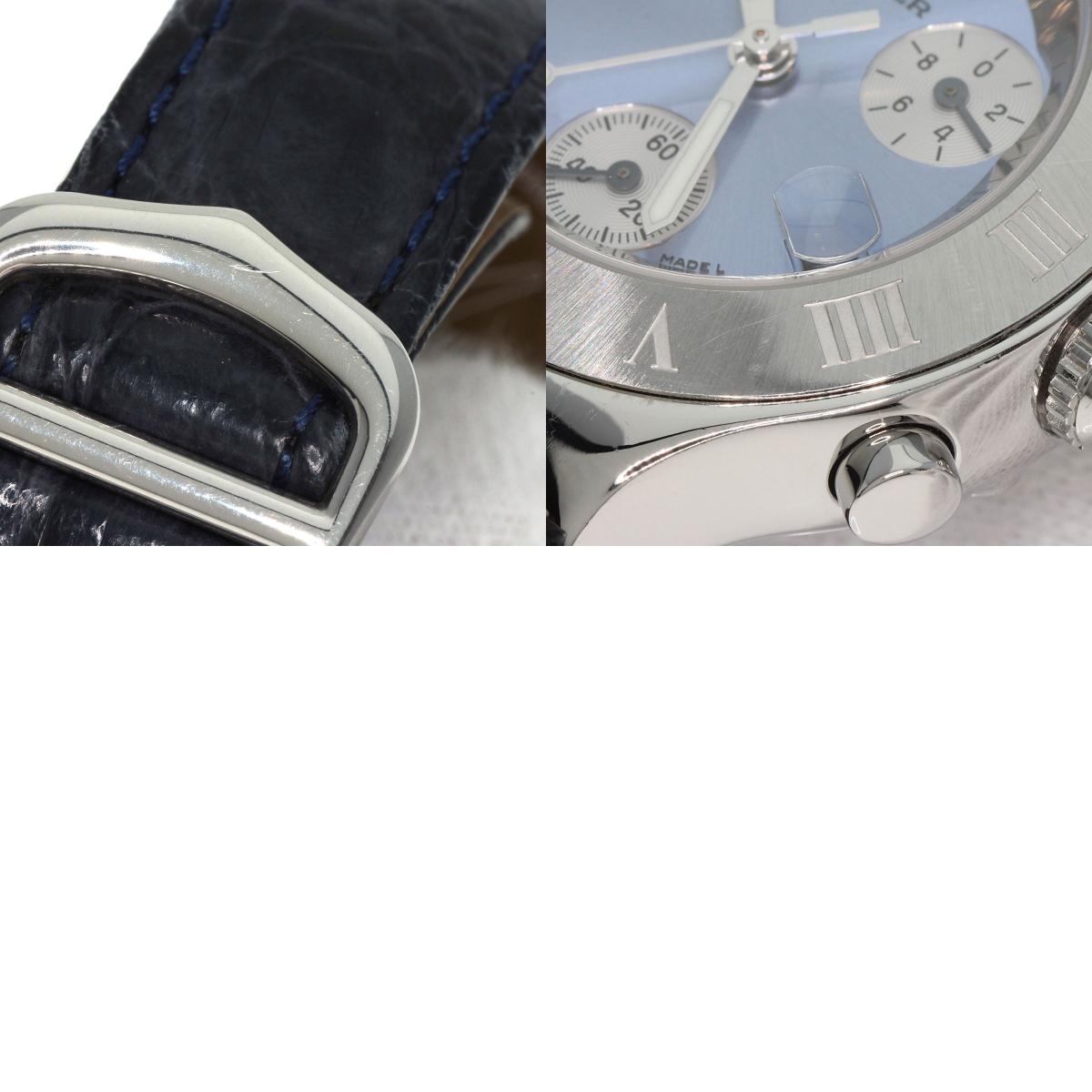 CARTIER CHRONOSCAPH SM Watches W1020013 Stainless Steel/Leather Ladies