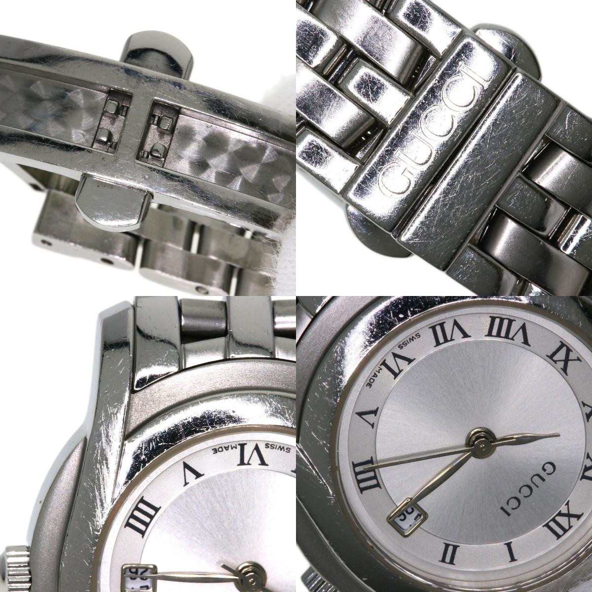 GUCCI Round face Watches 5500L Stainless Steel/Stainless Steel Ladies
