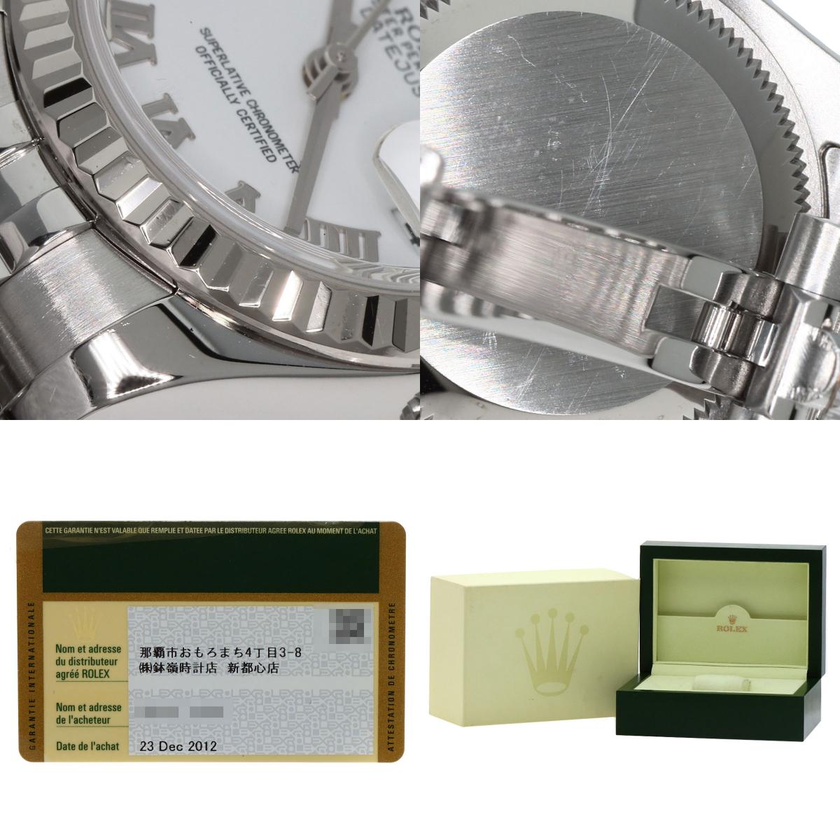 ROLEX datejust white roman Watches 179174 Stainless Steel/Stainless Steel Ladies