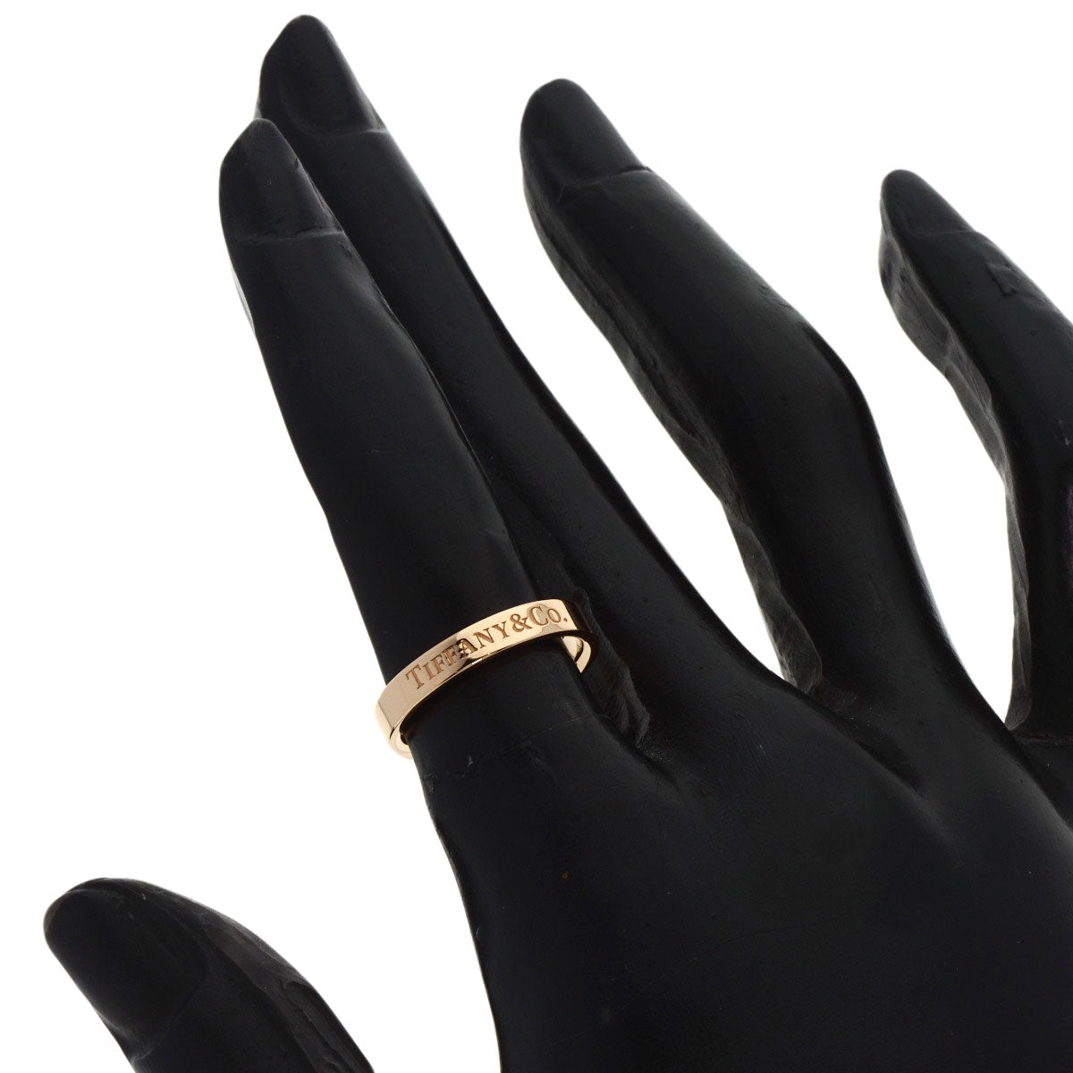 TIFFANY&Co. Ring Flat band K18 Pink Gold Ladies