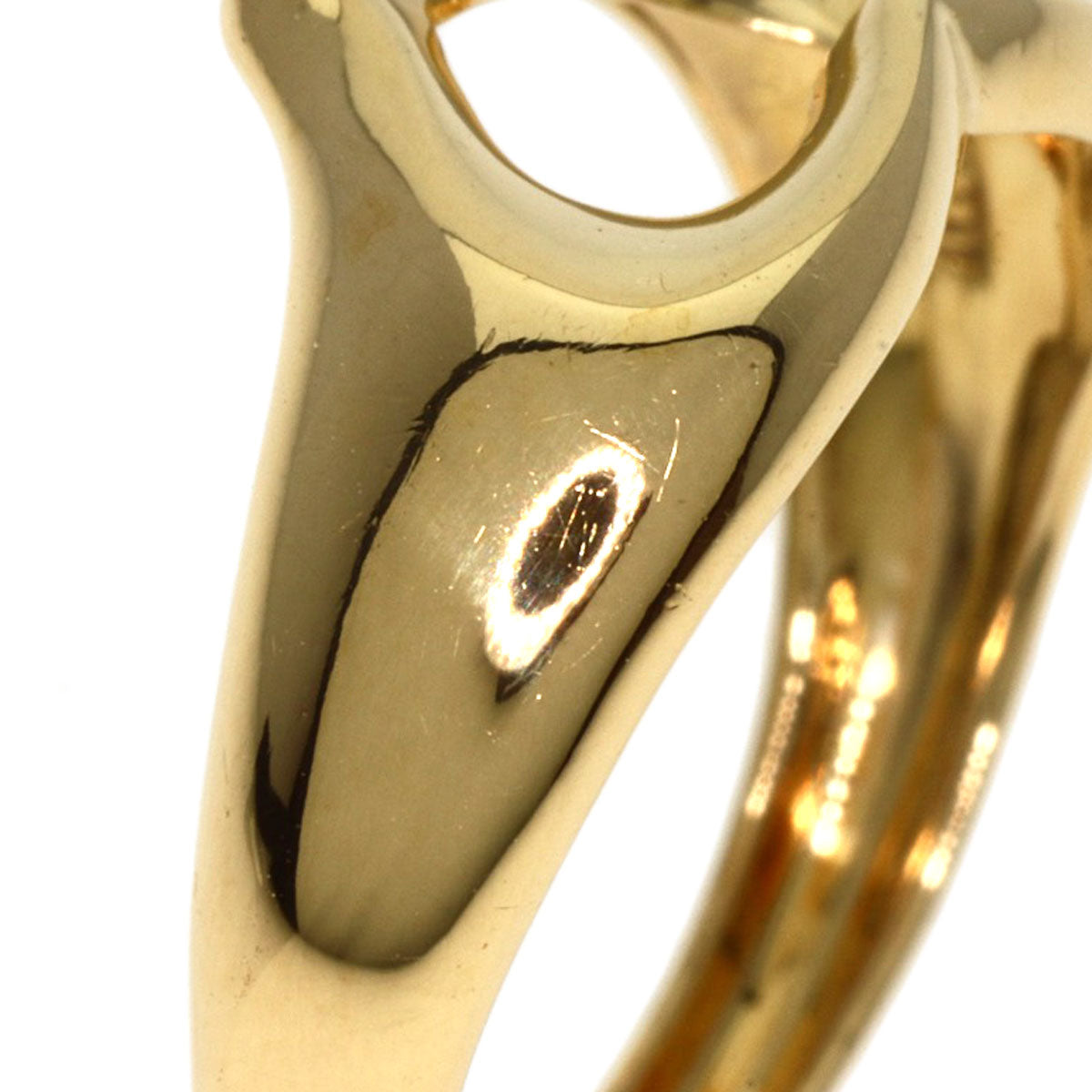 TIFFANY&Co. Ring Open heart K18 Yellow Gold Ladies