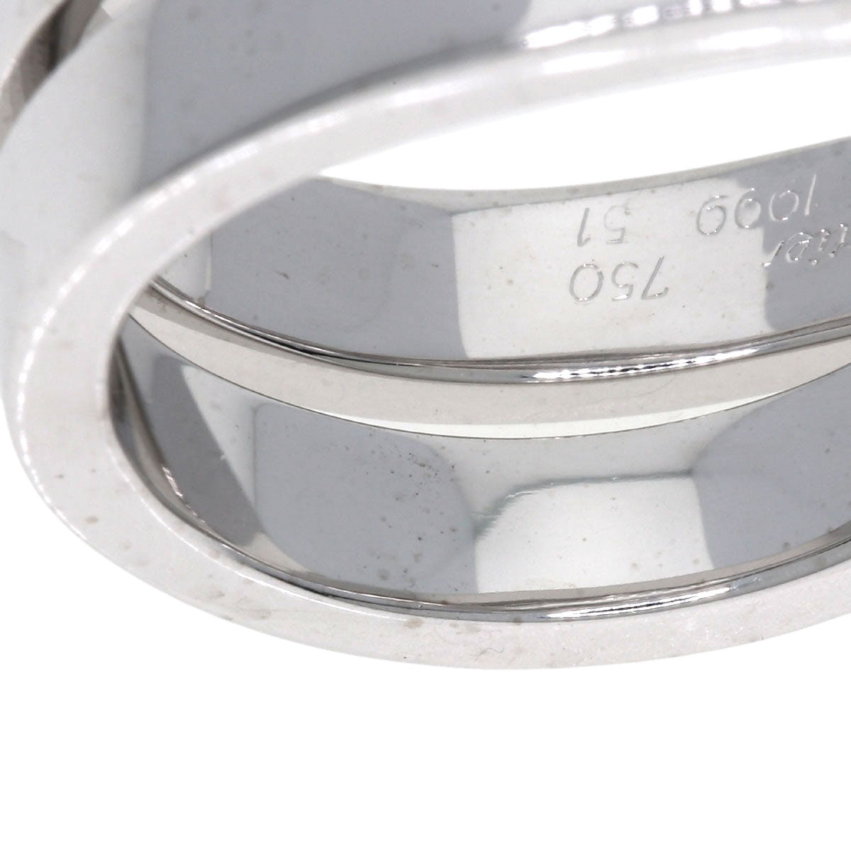 CARTIER Ring Parising # 51 K18 White Gold Ladies