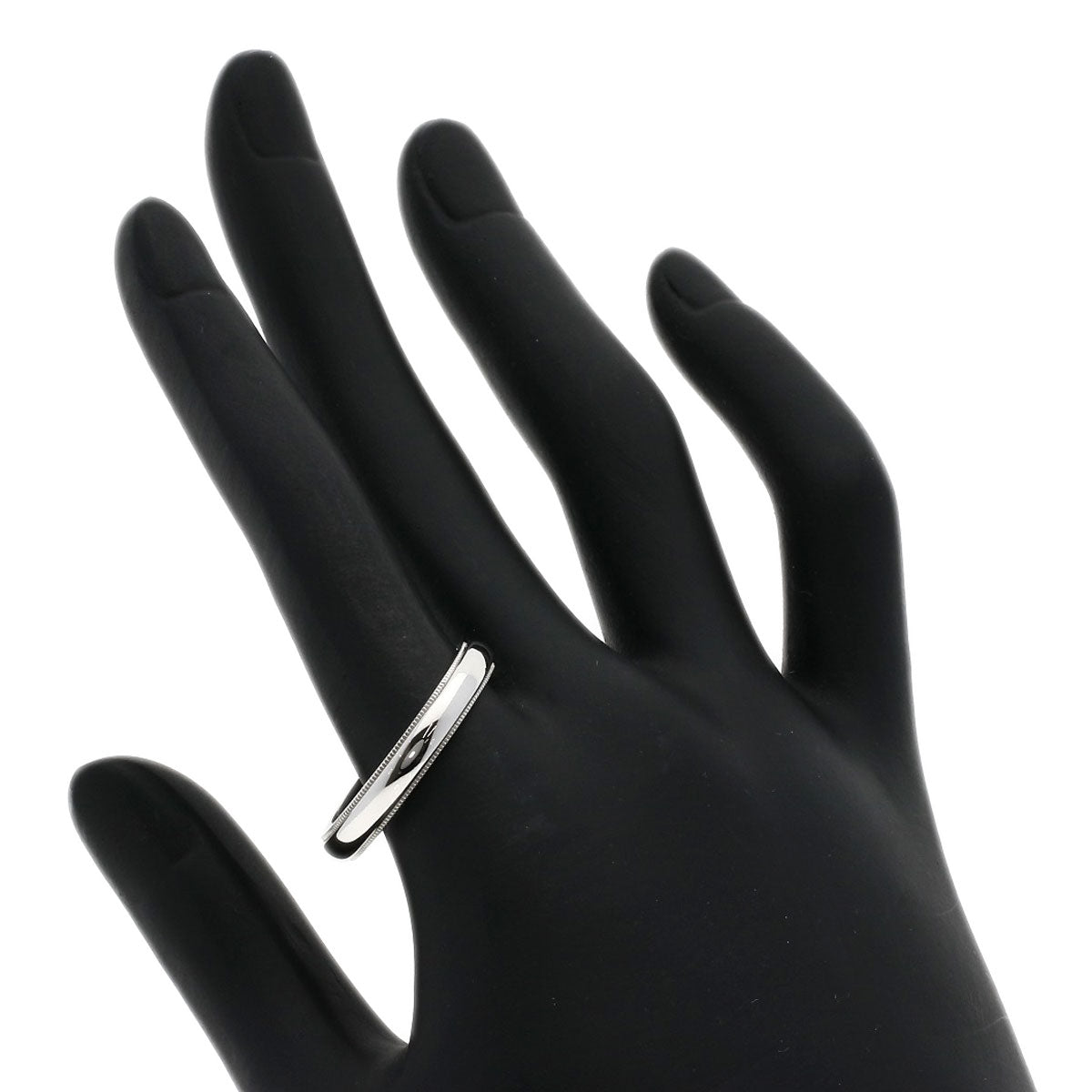 TIFFANY&Co. Ring Milgrain Platinum PT950 unisex