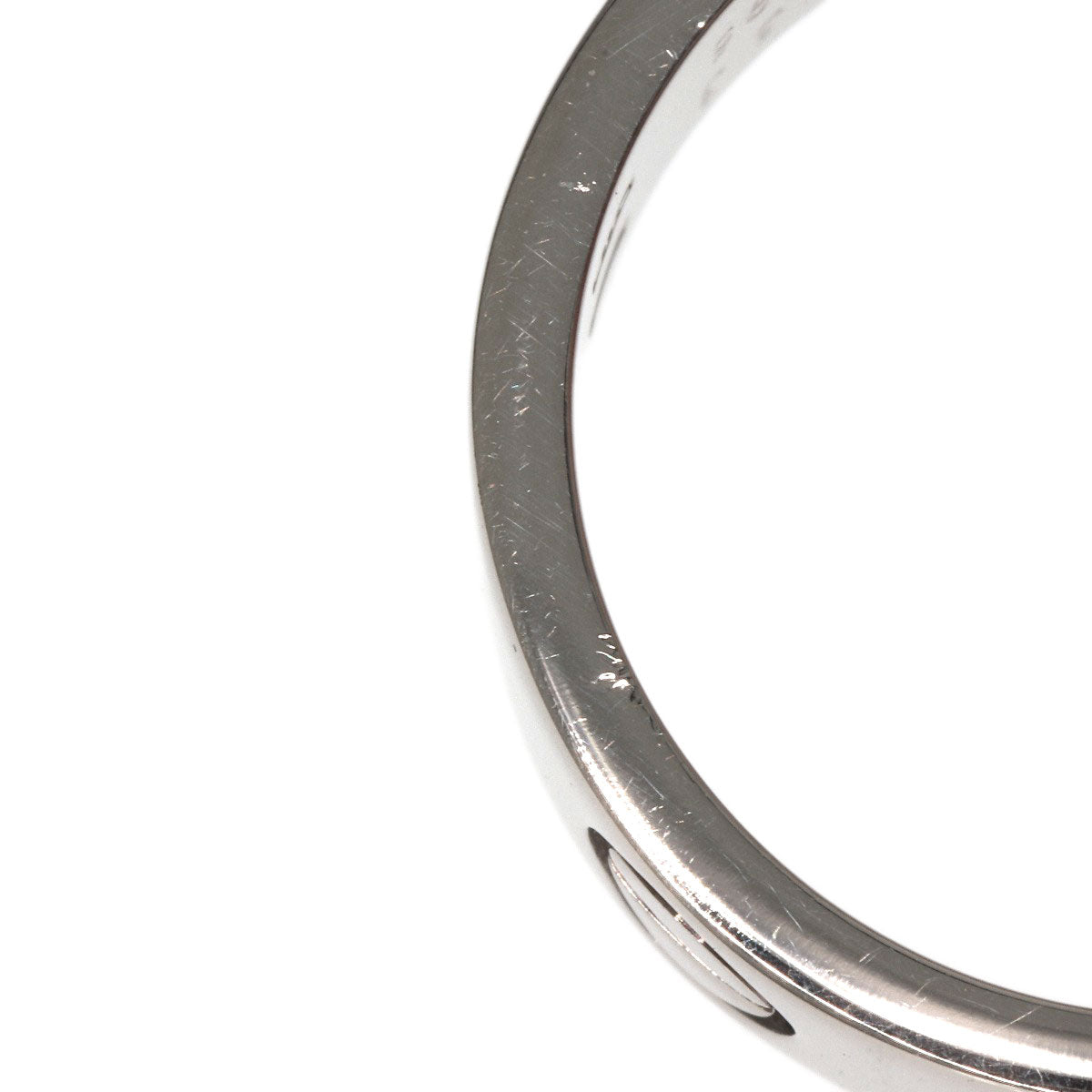 CARTIER Ring love ring #53 K18 White Gold Ladies