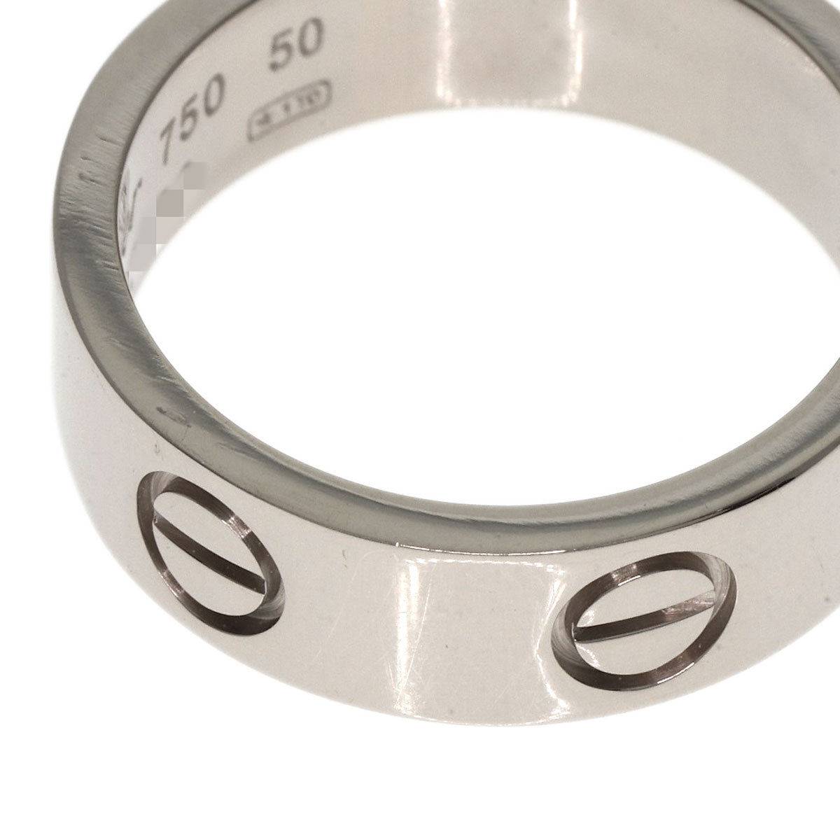CARTIER Ring love ring #50 K18 White Gold Ladies