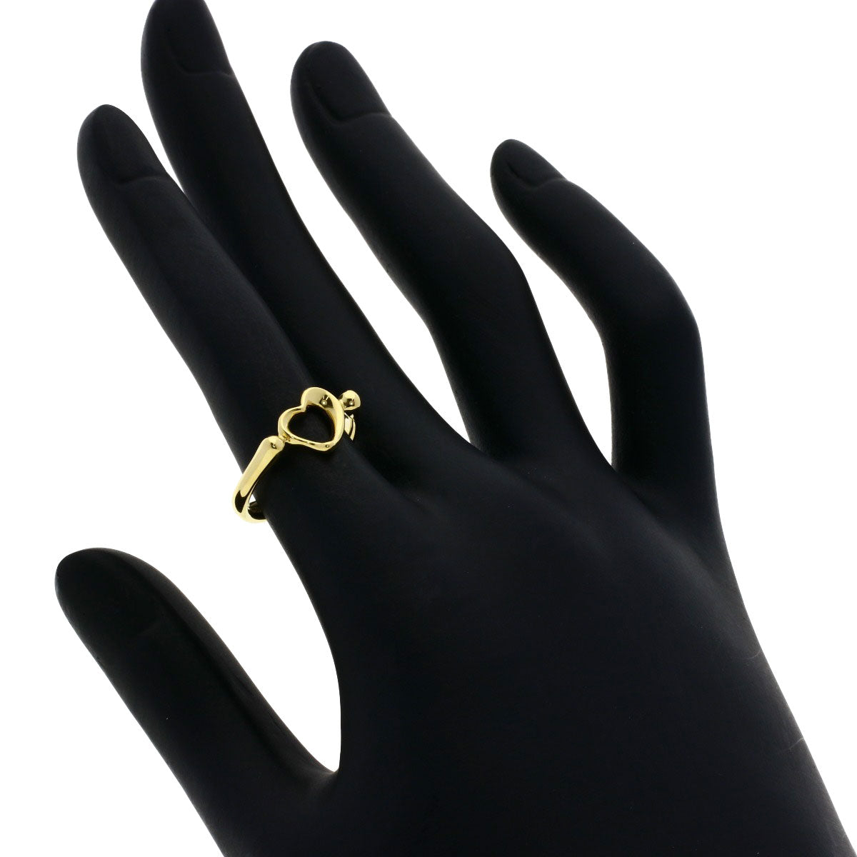 TIFFANY&Co. Ring Open heart K18 Yellow Gold Ladies