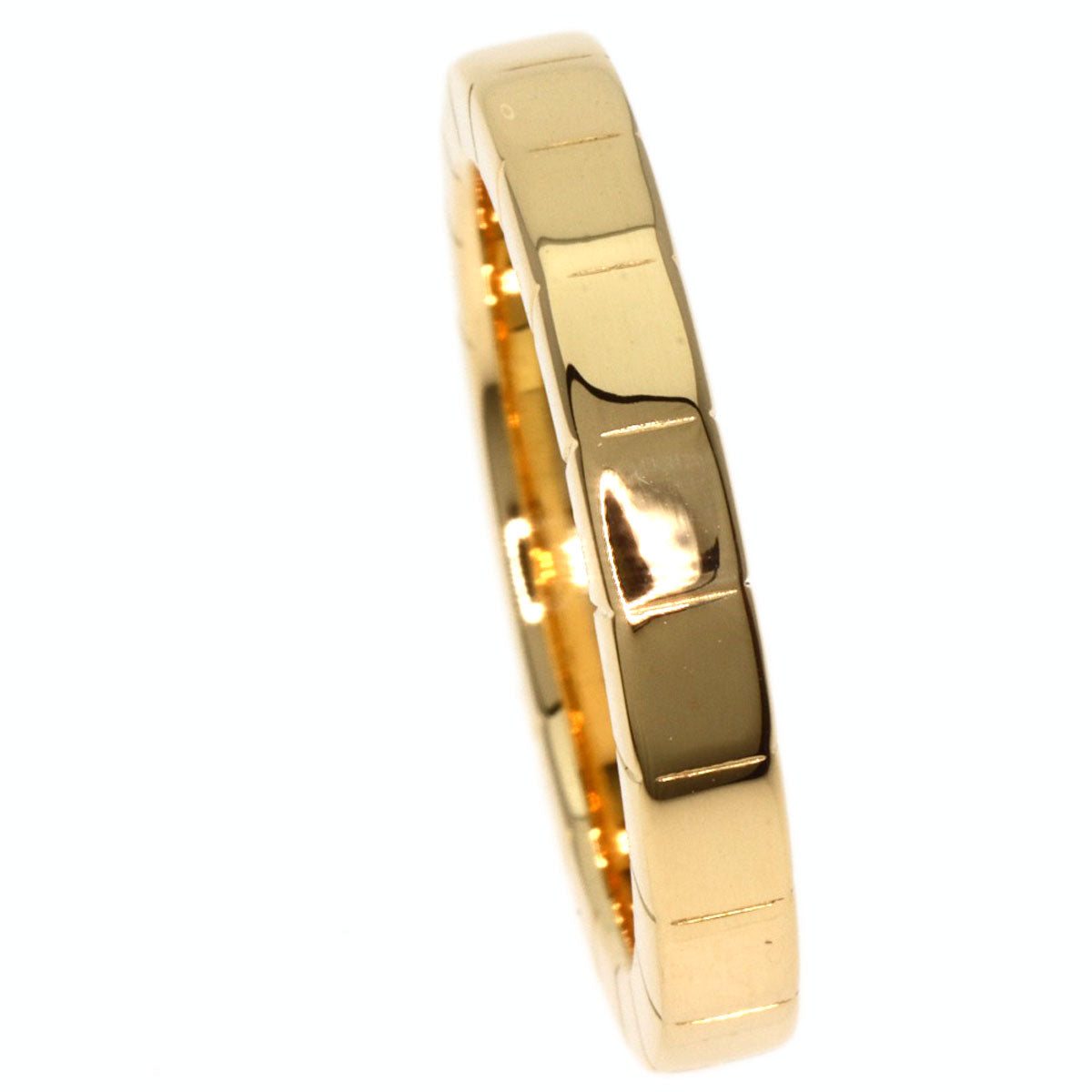 CARTIER Ring Laniere # 48 K18 Yellow Gold Ladies