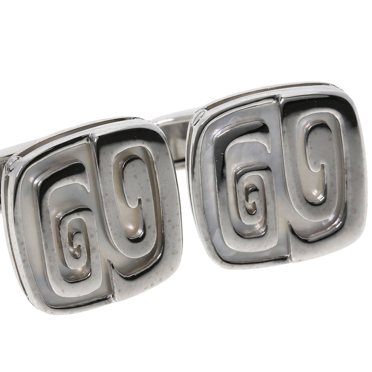 BVLGARI cuffs Shell K18 White Gold mens