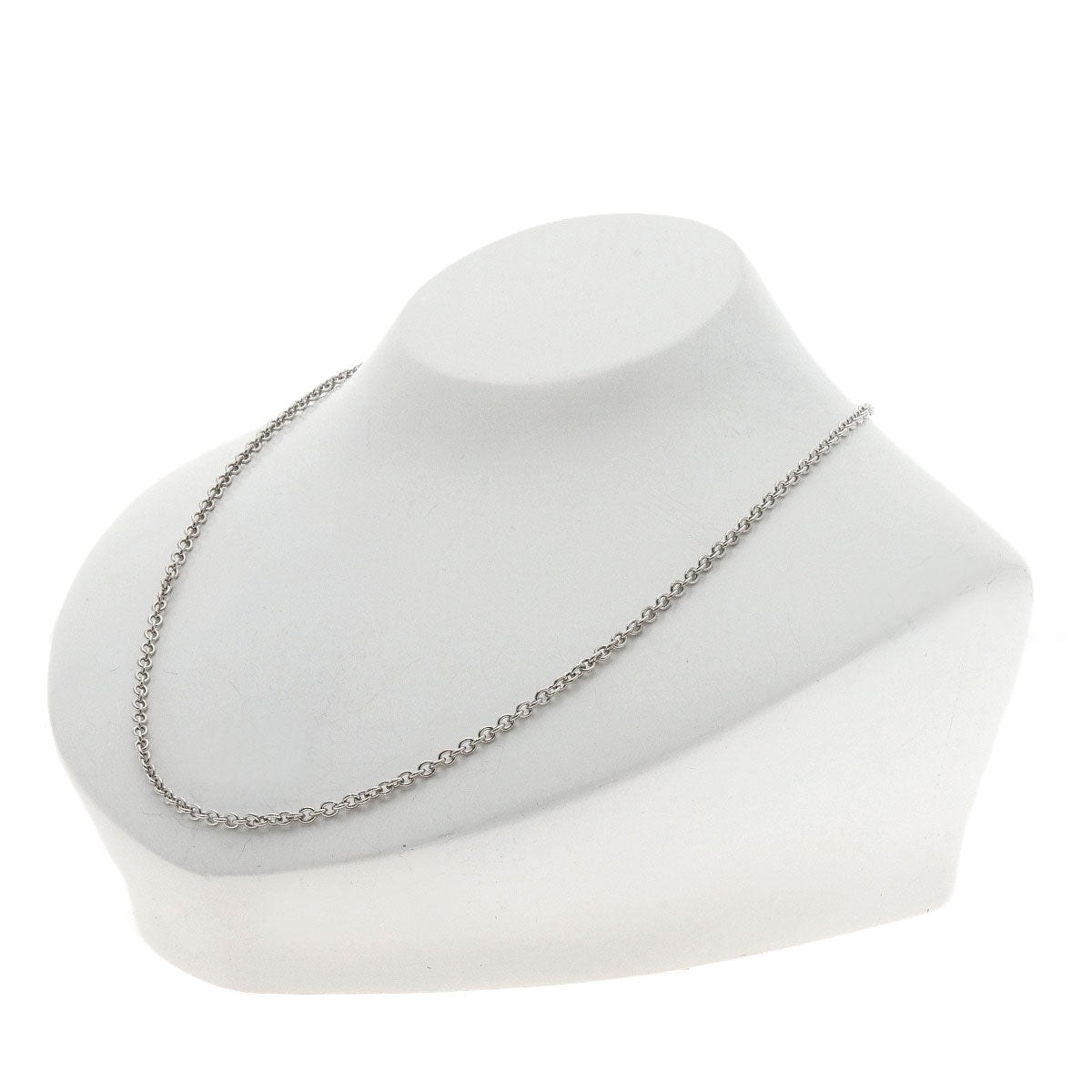 BVLGARI Necklace Chain 17.3" K18 White Gold Ladies