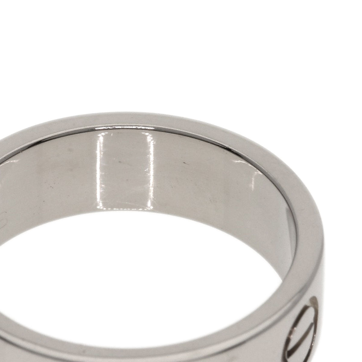 CARTIER Ring love ring #50 K18 White Gold Ladies