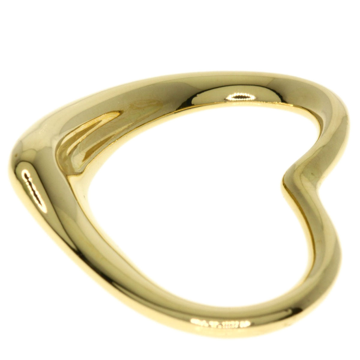 TIFFANY&Co. Pendant top Open heart K18 Yellow Gold Ladies