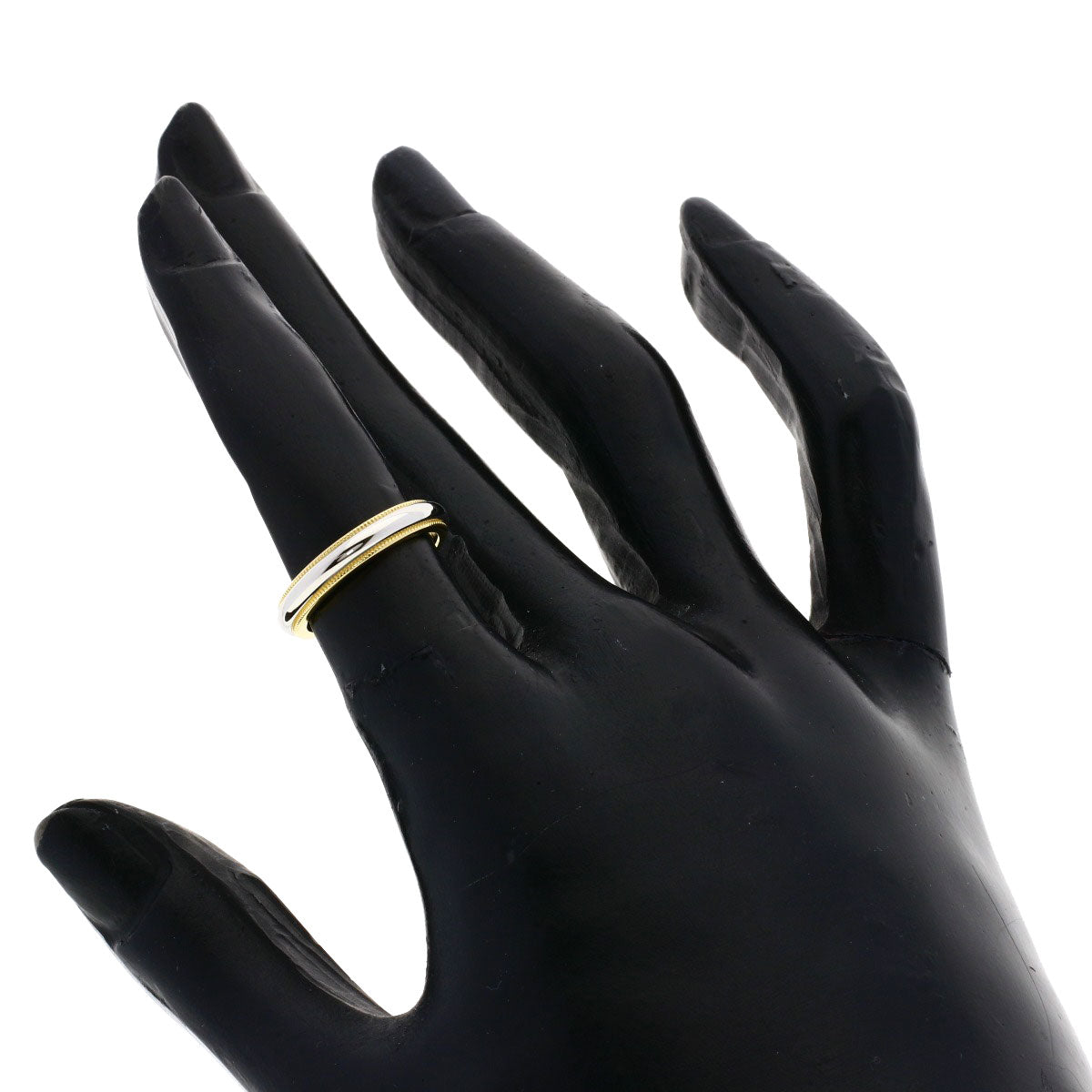 TIFFANY&Co. Ring milgrain band K18 Yellow Gold PT950Ladies