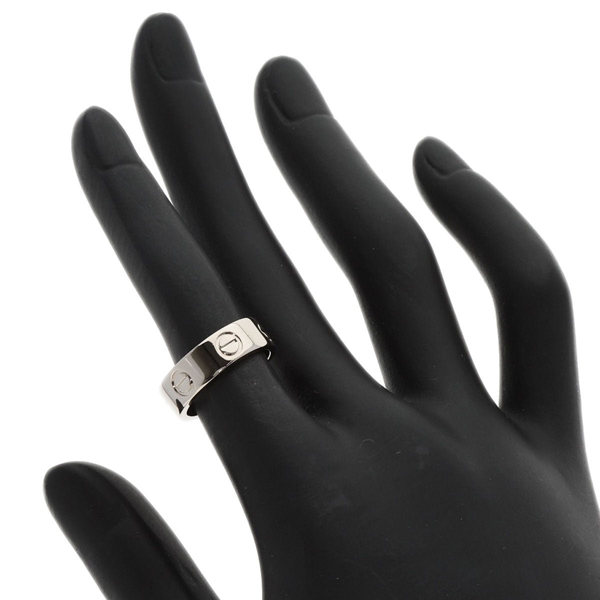 CARTIER Ring love ring #48 K18 White Gold Ladies