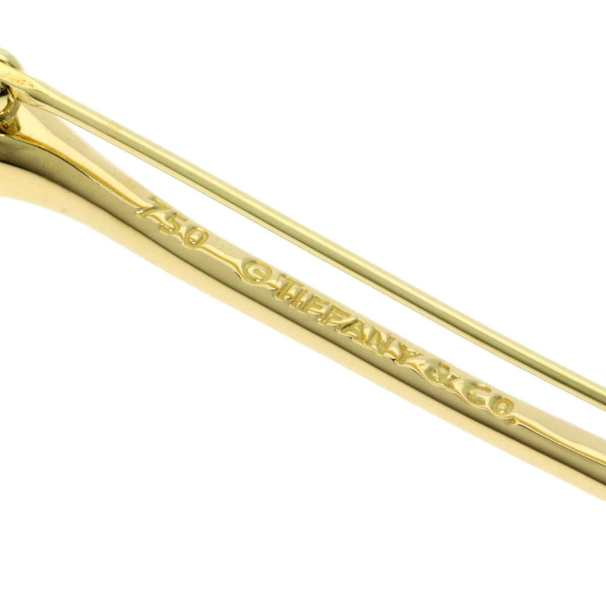 TIFFANY&Co. Brooch Ginkgo K18 Yellow Gold Ladies