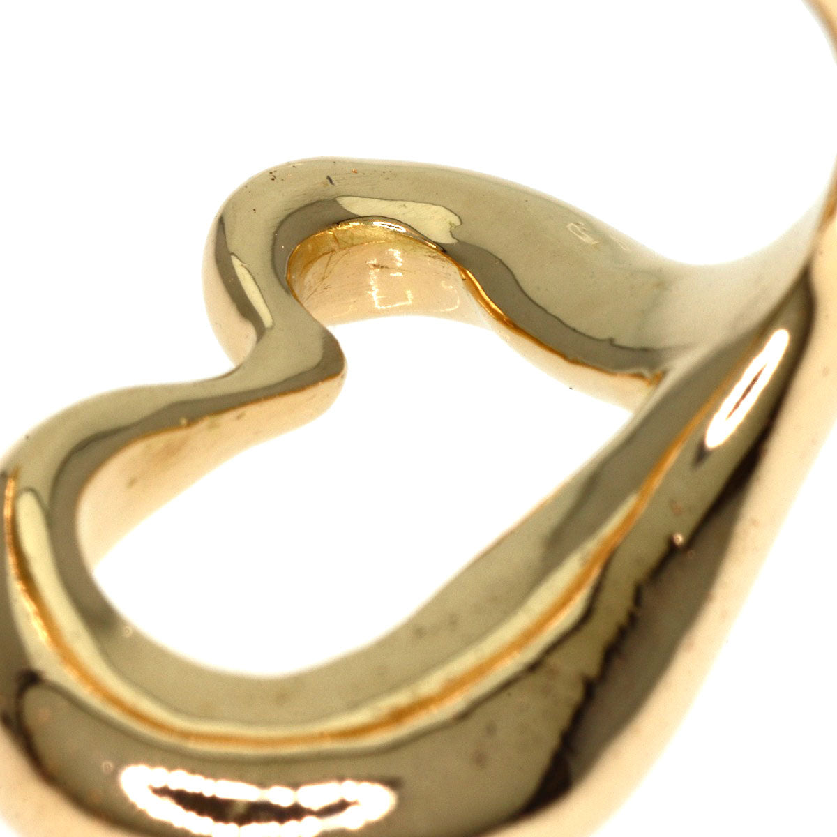 TIFFANY&Co. Ring Open heart K18 Yellow Gold Ladies