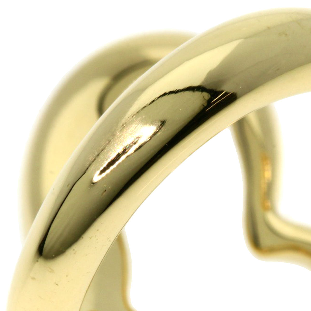 TIFFANY&Co. Ring Open heart K18 Yellow Gold Ladies