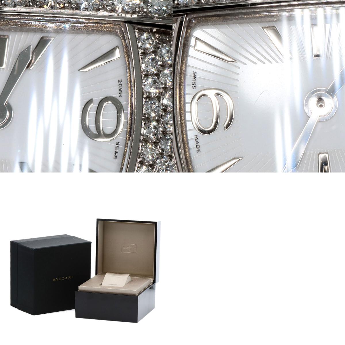 BVLGARI Assioma Bezel Belt Diamond Watches AAW26G K18 White Gold/K18WGxDiamond Ladies