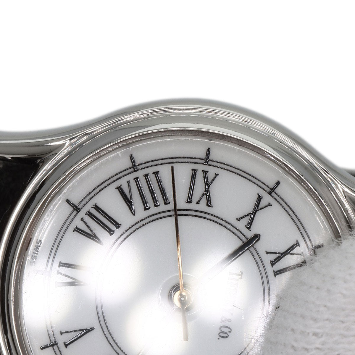 TIFFANY&Co. Classic Round Face Watches Stainless Steel/Leather Ladies