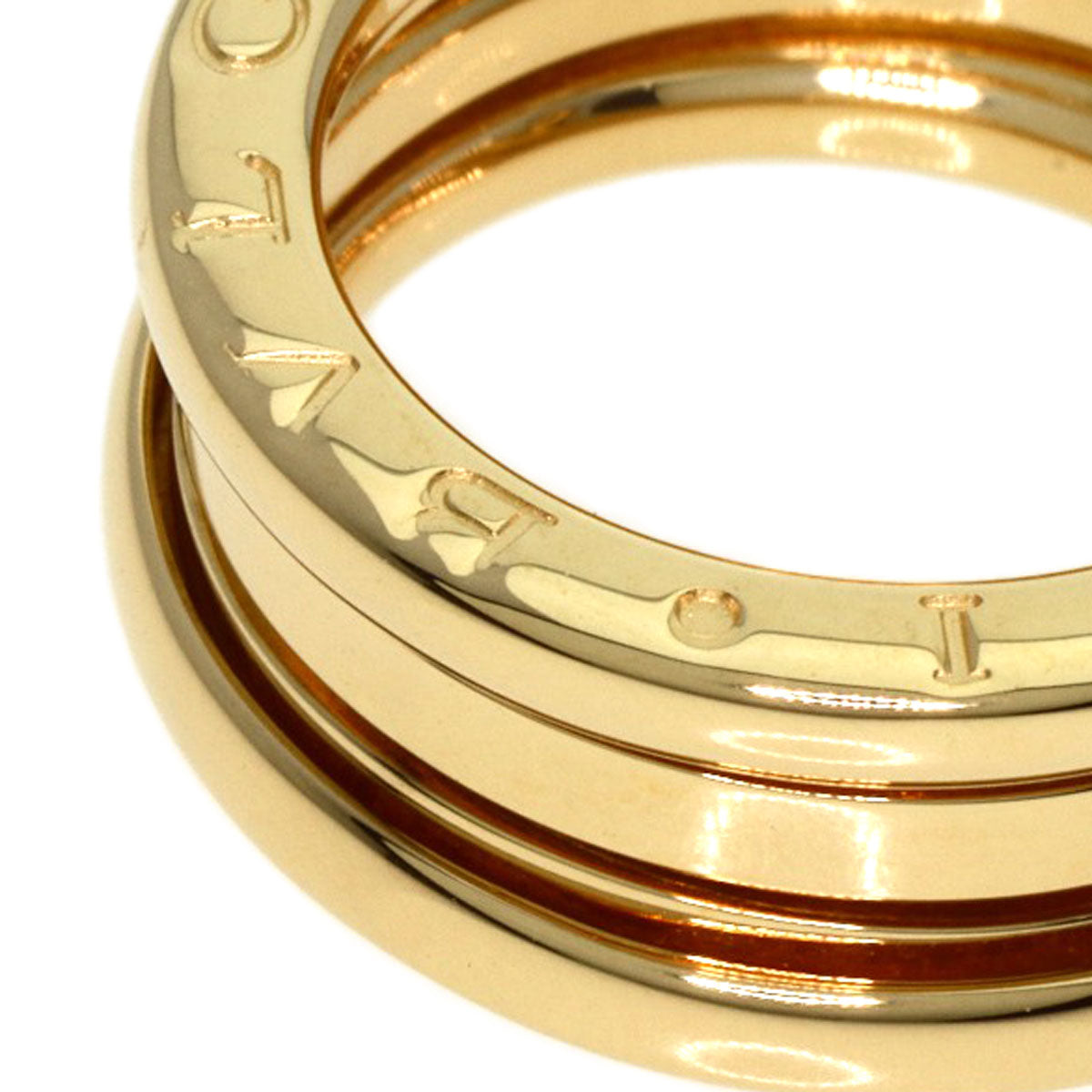BVLGARI Ring B.zero1 2 Band #49 K18 Yellow Gold Ladies